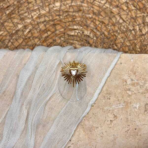 Bague soleil cœur