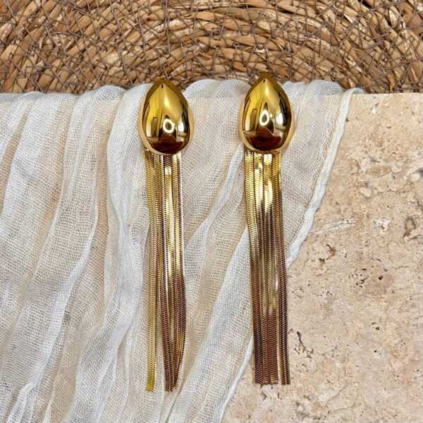 Boucles d'oreilles longues pampilles