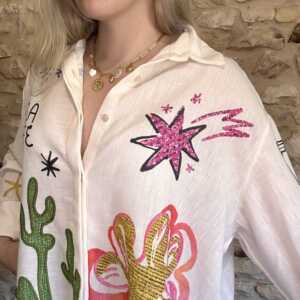 Chemise motifs casual