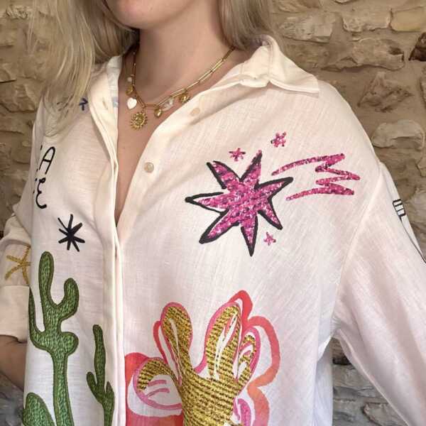 Chemise motifs casual – Image 2