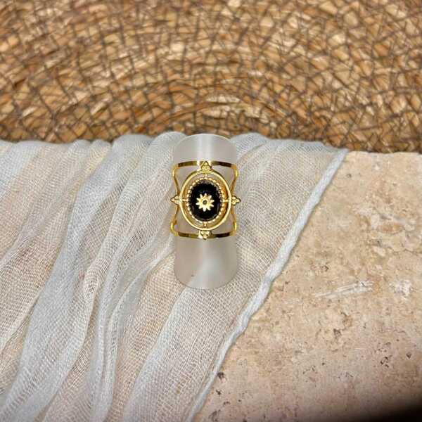 Bague bohème noir