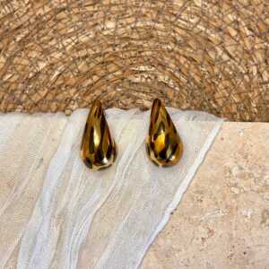 Boucles d’oreilles goutte léopard