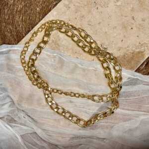 Ceinture chaine doré