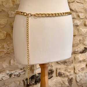 Ceinture chaine doré