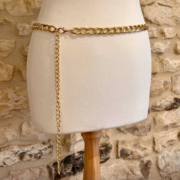 Ceinture chaine doré