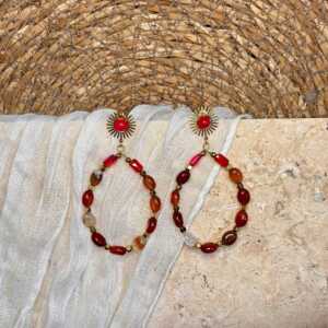 Boucles d’oreilles soleil
