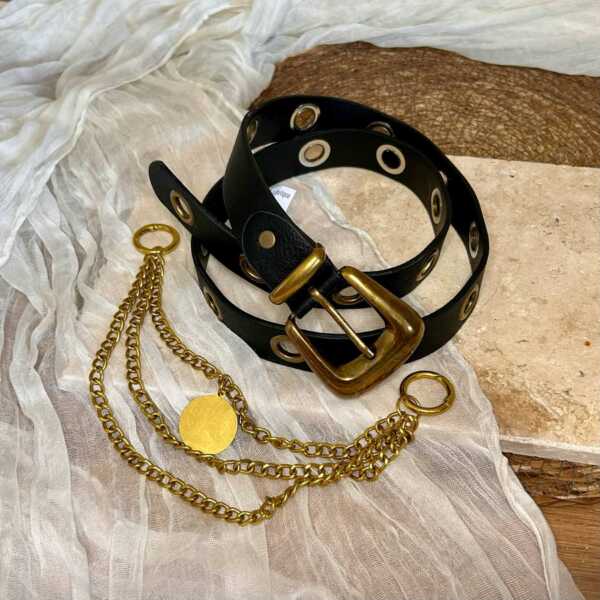 Ceinture avec chaine noir – Image 2