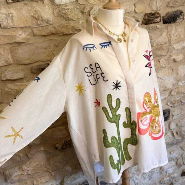 Chemise motifs casual – Image 3