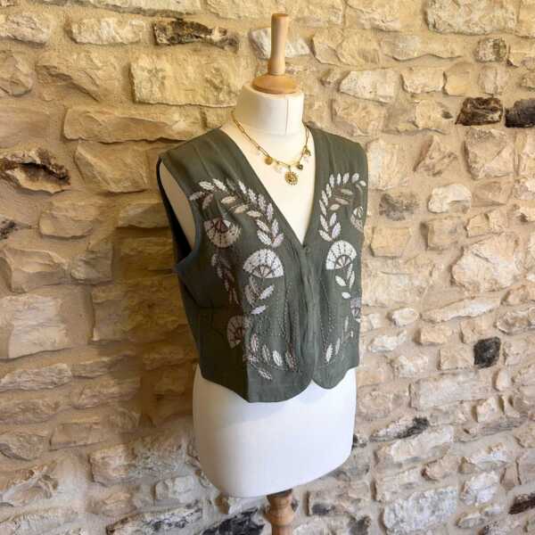 Ensemble kaki floral – Image 3