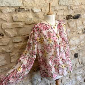 Blouse à volants romantique