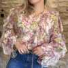 Blouse à volants romantique