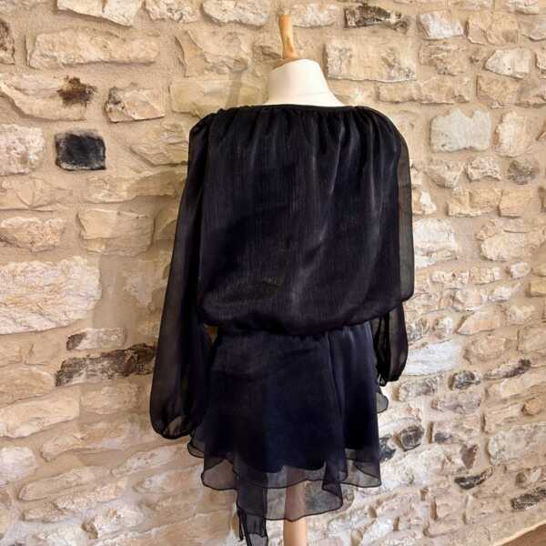 Robe courte noir irisée – Image 5