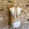 Top satiné dos nu beige – Image 3
