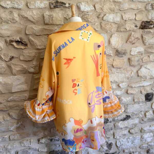 Chemise fluide jaune – Image 3
