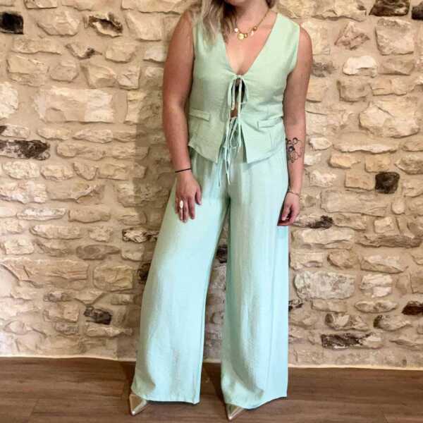 Ensemble fluide vert d'eau