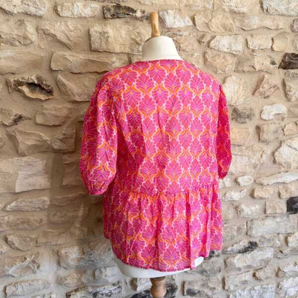 Blouse manche courte floral – Image 3
