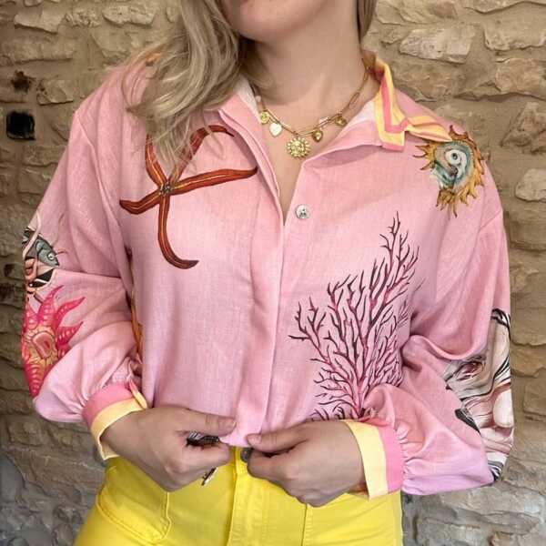 Chemise thème de la mer